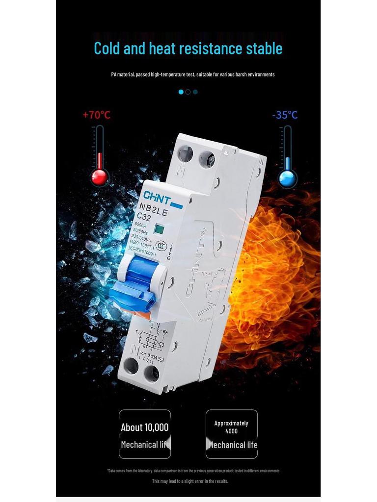 Chint NB2LE 1P+N Miniature Residual Current Circuit Breaker - iDPN NB3LE