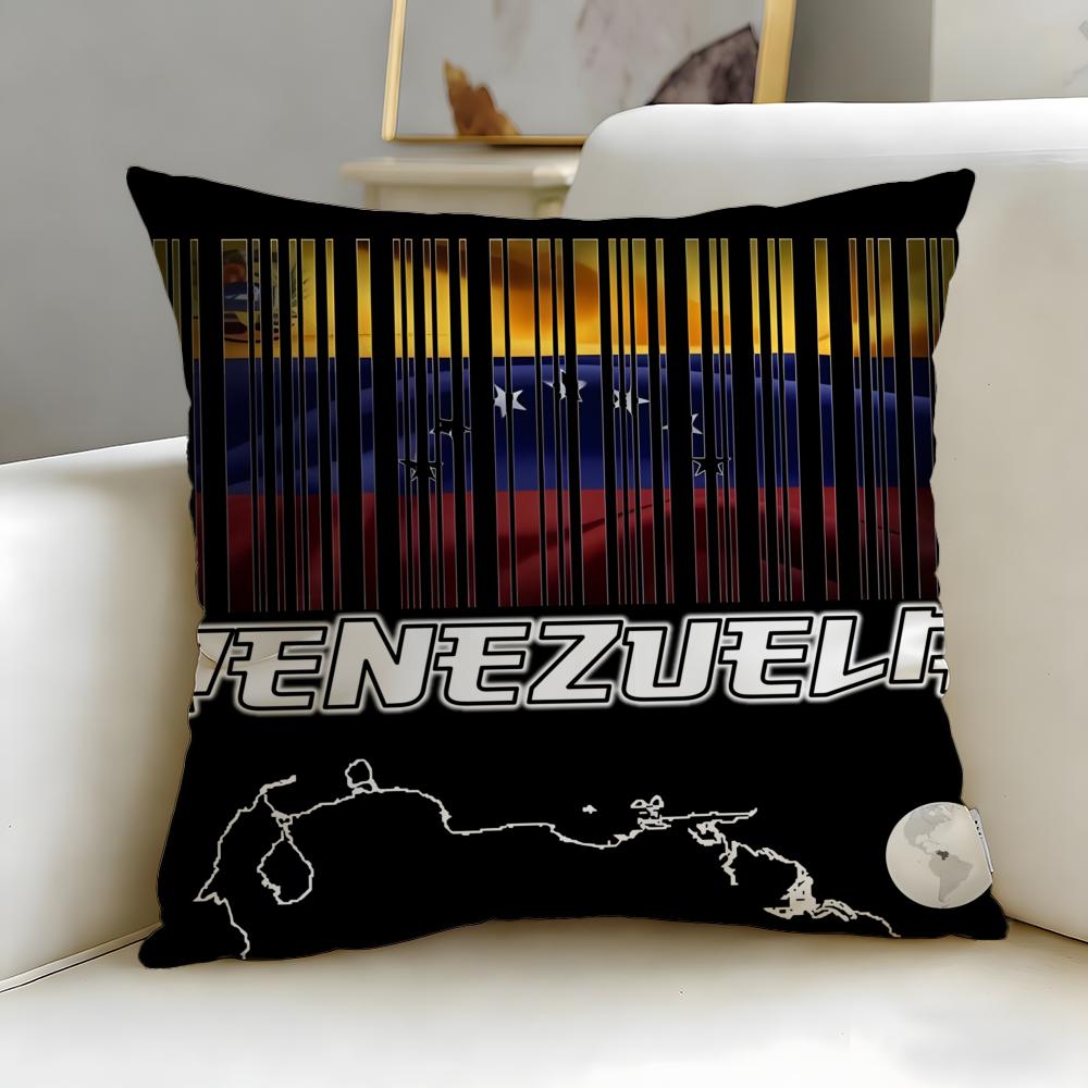 classic country Venezuela Cushion Cover Soft & Easy-Wash Pillow Case – Versatile for Couch, Bed, Travel and Office