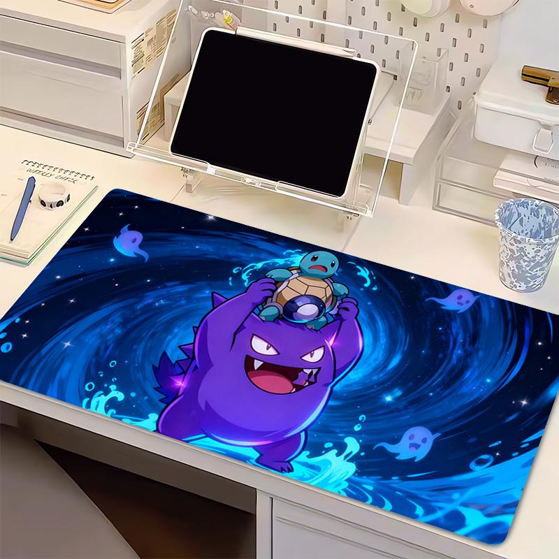 Mouse Pad Anime xxl Computer Mousepad Lock edge thickened P-Pokemon Gengar Gaming Tablet Varmilo Keyboard Pad Exquisite Mausepad