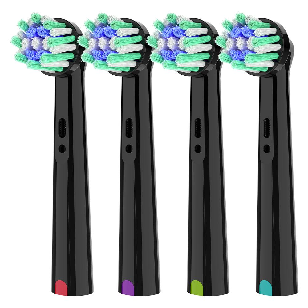 Cross Action Electric Toothbrush Replacement Heads Compatible with Oral B Pro, X-Shape and Angled Bristles Brush Head for OralB