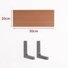 Paint-Free Floating Wall Shelf: Wooden Wall-Mounted Bookshelf and Storage Plank