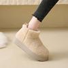 Fashion Women's Thick Snow Boots Winter New Round Head Suede Sleeve Thickened Warm Anti-slip Wear-resistant Short Boots