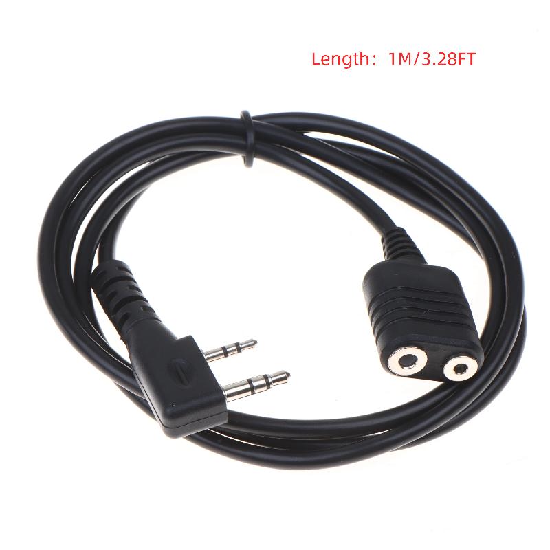 Cavo di Estensione Microfono Auricolare Walkie Talkie 1M Tipo K a 2 Pin Accessorio Radioamatoriale Per Uv-5R 888S