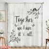 2pcs 2D Flat Printing Drapes Together We Have All Polyester Without Electricity Festive Wall Decor Use for Multipurpose Event