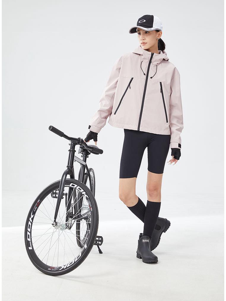 Dupont Damen Three-Proof wasserdichte, atmungsaktive Windjacke zum Radfahren und Wandern – kurz, locker, leicht zum Bergsteigen