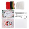 Needle Felting Kit Wool Fruit Doll Hand Made Accessory Package with Poke Needle Drawings(121#