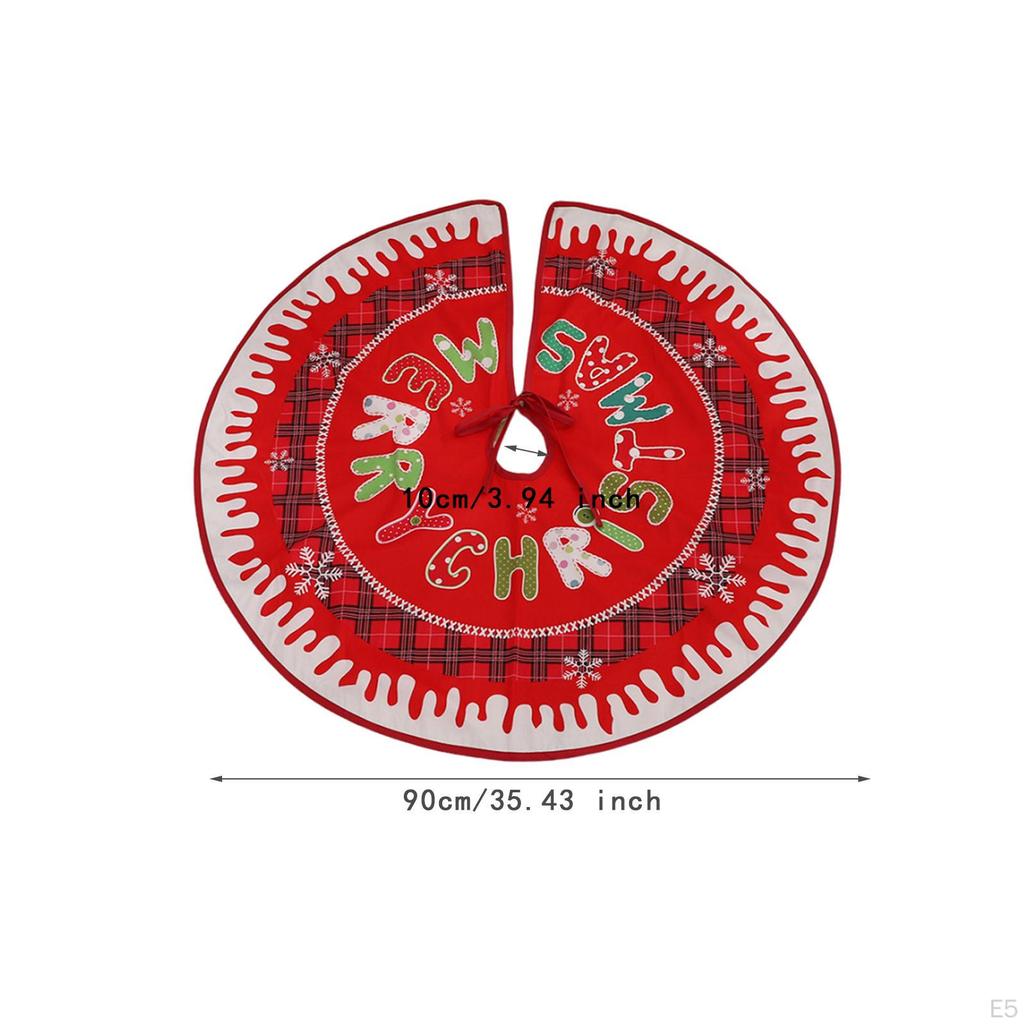 Christmas Tree Skirt 90 Cm Decoration Xmas Decor,Tree Base Mat,Xmas Mat for Indoor
