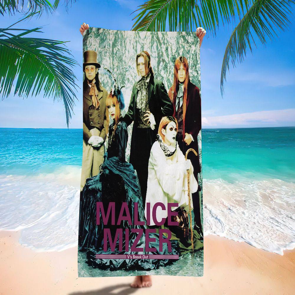 Band M-Malice M-Mizer Big Microfiber Beach Towels Quick Dry Towel Sand Beach Towels Pool Towel For Travel Swim Pool Yoga