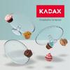 KADAX Patera Na Ciasto 32cm Szklana Tort Owoce Na Nodze