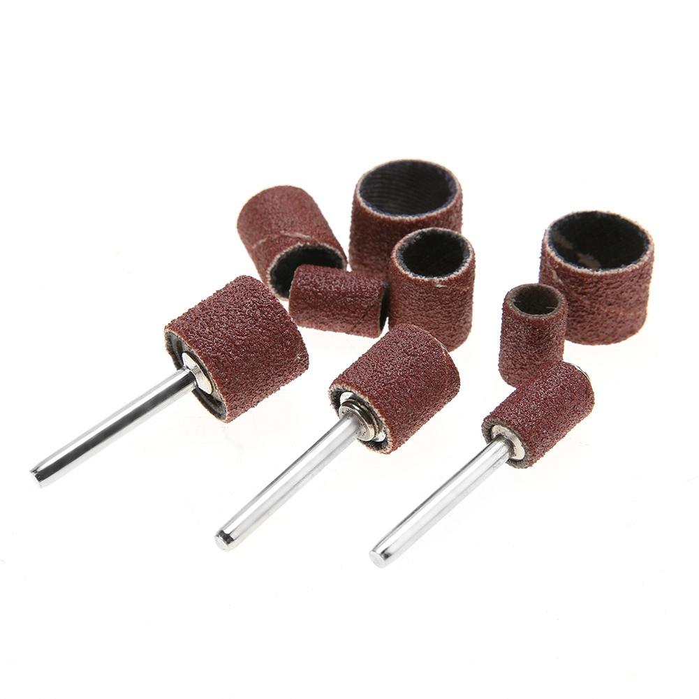 102Pcs Polishing Grinding Sanding Drum Kit Tool with Connecting Rods for Rotary Machine