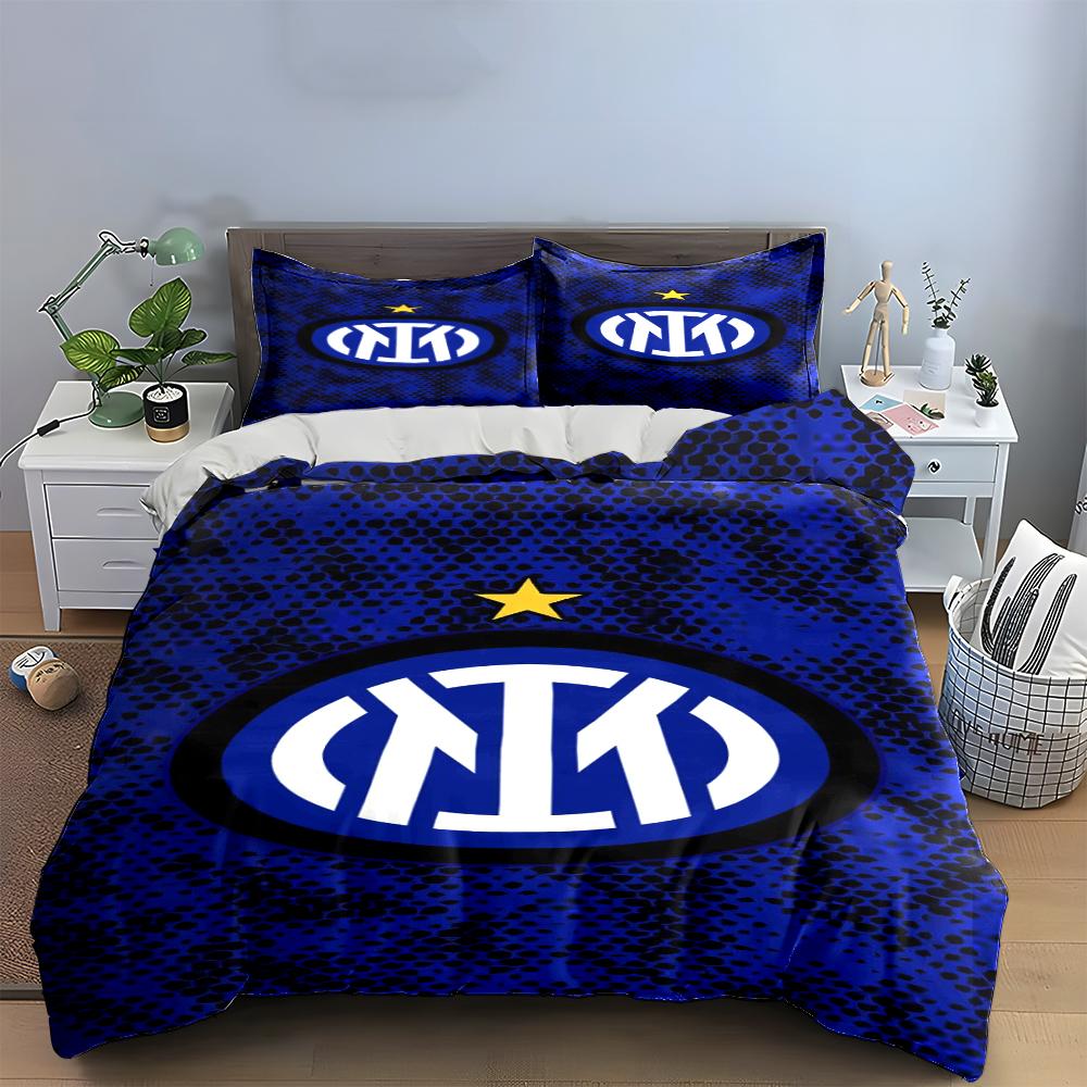 Set Biancheria da Letto Logo Inter Milan Set Biancheria da Letto (1 copripiumino, 2 federe, piumino non incluso)
