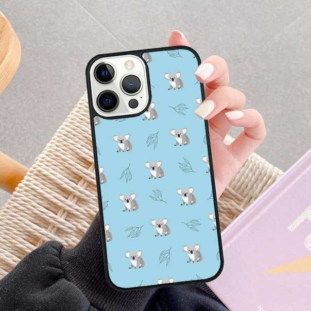 Cute cartoon watercolor animal koala Phone Case For Apple 11 Pro Max 8 7 Plus SE2020 Coque For iPhone 13 12 Mini 14 15 16