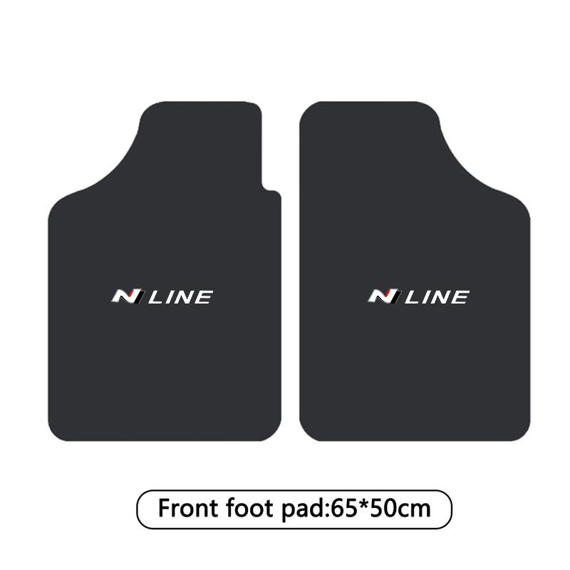 For Hyundai N NLine Tucson Accent Elantra Santa fe Sonata I10 2/4pcs Car Floor Mats Universal Auto Foot Pad Automobile Interior
