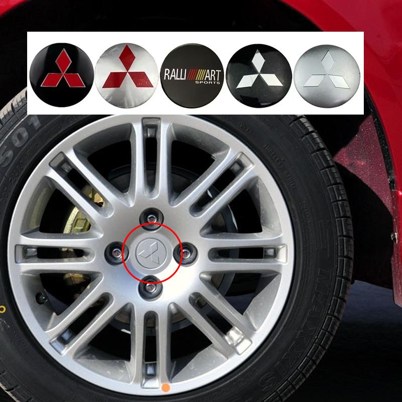 vdpc7 56/60/65mm Aluminium Car Wheel Center Hub Caps Sticker for Mitsubishi ASX Lancer L200 Pajero Outlander Eclipse Galant Ralliart