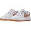 Nike Air Force 1 Comfortable Fit Durable Low-Top Sneakers Kids Sneakers White Orange FN0237-122