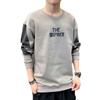 Men's Crew Neck Sweater Spring 2026 New Korean Version Trendy Casual Clothes Spring and Autumn Loose Long-sleeved Jacket