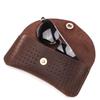 Retro Crazy Horse Genuine Cowhide Leather Flip-top Glasses Case