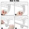 10 Pcs Hanging Closet Rod Support, Plastic Closet Rod Brackets for Hanging Clothes, 3/4 Wardrobe Clothes Rods Bracket, Sturdy J-Shaped Hooks for