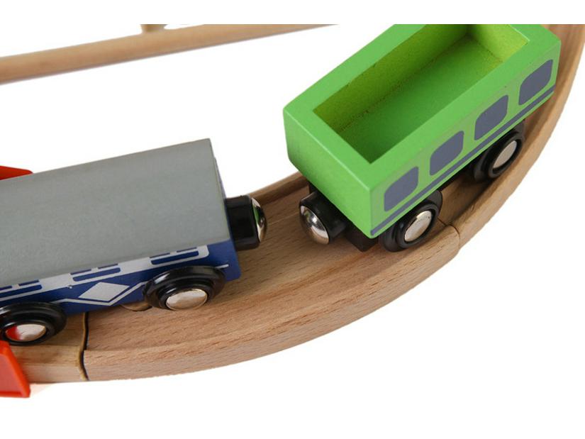69-Piece Wooden Train Set for Kids - Educational Assembly Toy for Parent-Child Play