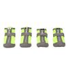 Dog Warm Boot Waterproof Breathable Reflective Prevent Slip Soft Sole Puppy Shoes for Outdoor Green