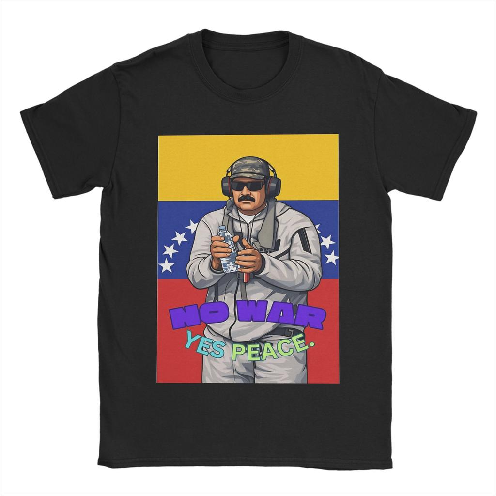 Amazing Nicolas Maduro NO MORE NARCOS TShirt for Unisex O Neck Pure Cotton T Shirts Short Sleeve Tees Adult Clothing