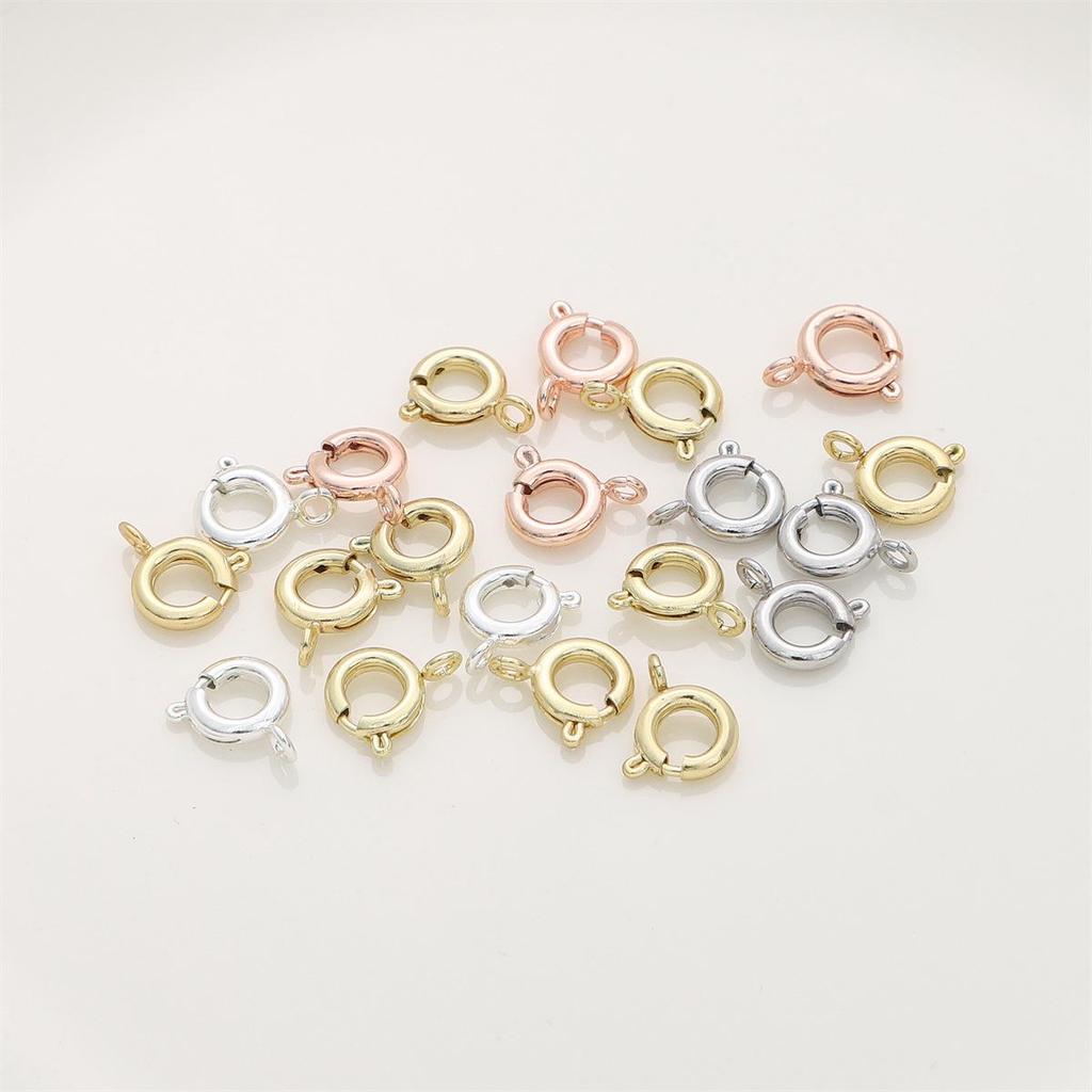 18K Gold-Filled Color-Preserving Spring Clasp for DIY Jewelry Making