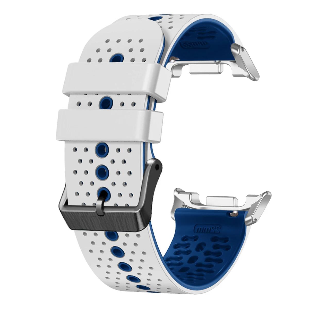 

Breathable silicone strap for samsung galaxy watch 8/8 classic 46mm two color sport band for galaxy8 40 44mm smartwatch bracelet for galaxy 8 classic