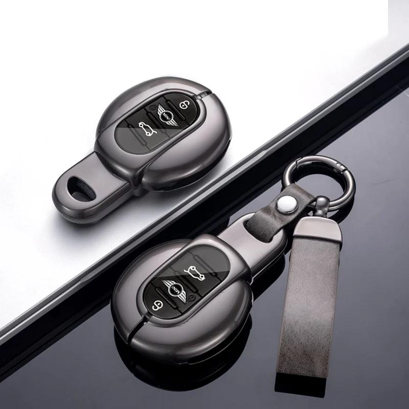 Metal Automotive Housing Remote Mount Auto Accessories Fit For Bmw Mini Cooper F55 F56 F57 F54 F60 Jcw Clubman Countryman Auto Smart Key Fob Cover