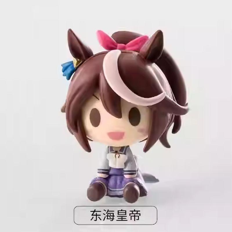 Anime Umamusume Pretty Derby Tokai Teio Gold Ship Mejiro Kitasan Black Figure Model Statue Desktop Car Ornament Boy Toy Gifts