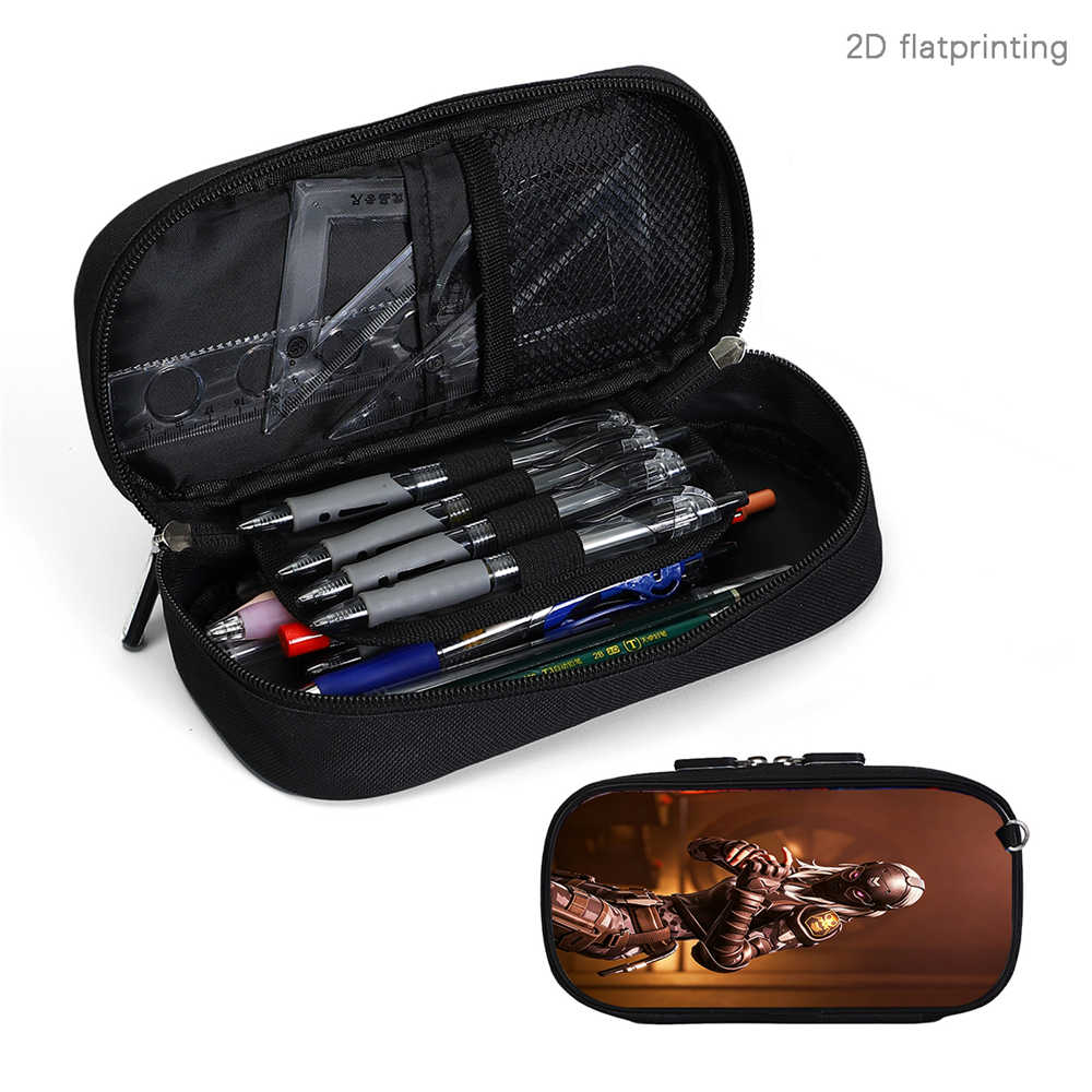 Fortnite Cartoon Lightweight Multi-Function Pencil Pouch, Unisex Kids Aged 6-14 Light Portable Student Stationery Storage Case