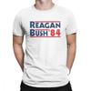 Printed Unisex T Shirt Reagan Bush 84 Vintage Tops Tees Short Sleeve Conservative Republican Gop O Neck Clothes Cotton Tshirt