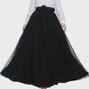 Elegant Cross-Border Women's Layered Tulle Skirt with Bow Belt for Weddings and Parties