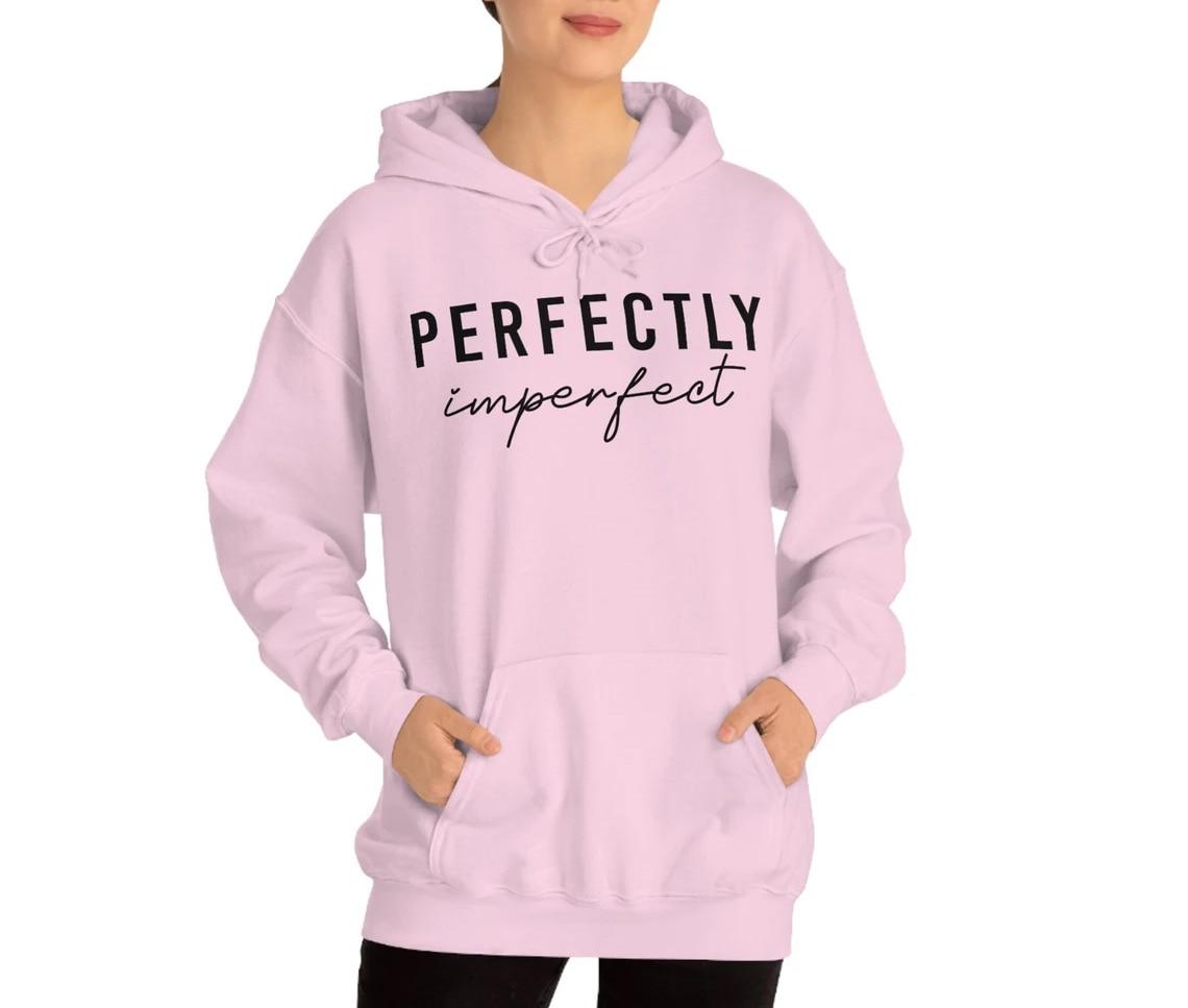 

Женская модная толстовка с капюшоном Perfection Imperfect в стиле Харадзюку, топы 3XL розовый