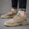 Męskie obuwie narzędziowe moda buty na platformie zewnętrznej męskie dorywczo wygodne oddychające buty antypoślizgowe sznurowane buty dla mężczyzn tenisówki