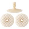 1 Set Kitchen Cleaning Sponge Double-sided Sponge with Suction Cup Holder Absorbent Scrub Sponge for Kitchen Dishwashing Bathroom Cleaning