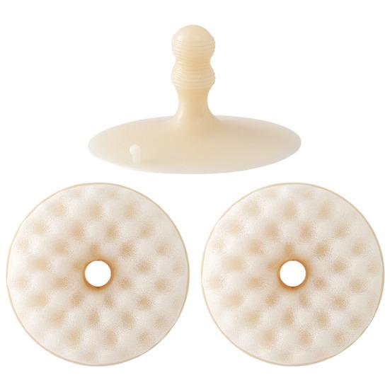 1 Set Kitchen Cleaning Sponge Double-sided Sponge with Suction Cup Holder Absorbent Scrub Sponge for Kitchen Dishwashing Bathroom Cleaning