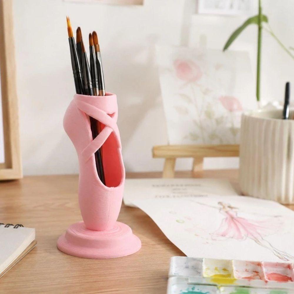 Funny Ballet Shoe Pen Holder PLA Ballet Shoe Ornament 3D Printed Pen Stand Gift Idea