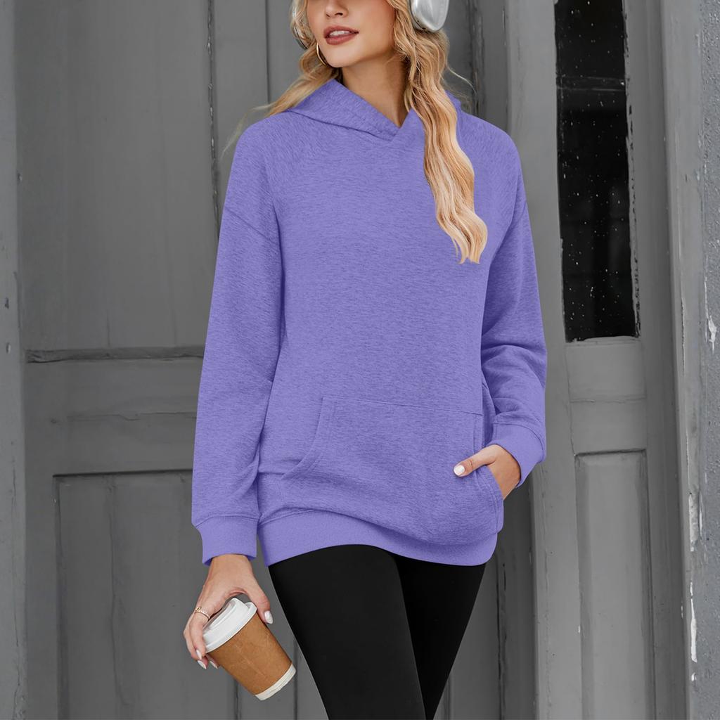 Women's Solid-color Fashionable Long-sleeved Top