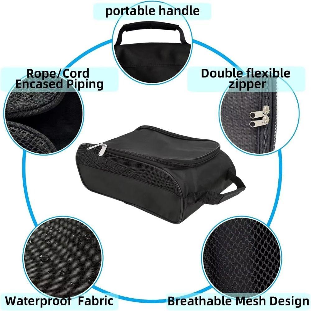 Waterproof Portable Sneakers Case Breathable Travel Slipper Handbag Shoe Packing Pouch Golf