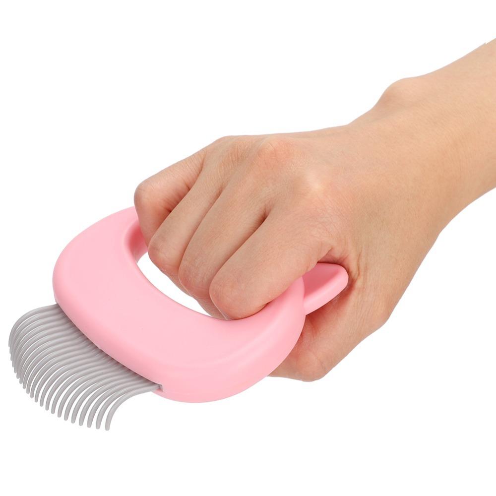 Massaging Deshedding Brush Tool Floating Fur Removal Grooming Comb Brush for Cats Dogs