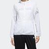 adidas Women's Lightweight Hooded Windbreaker White FT2862