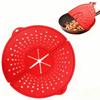 Food Grade Splatter Cover Foldable Silicone Splatter Shield Oil Splatter Guard  Cutlet Cooking