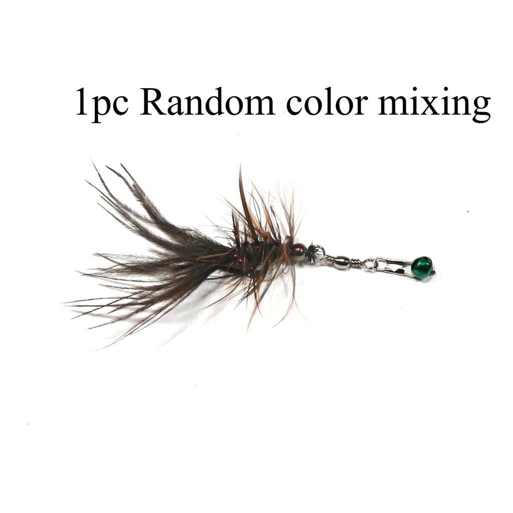 Artificial Insect Feather Cat Toy Teaser Stick for Changing Heads Feather Pet Toys Wand Accessories