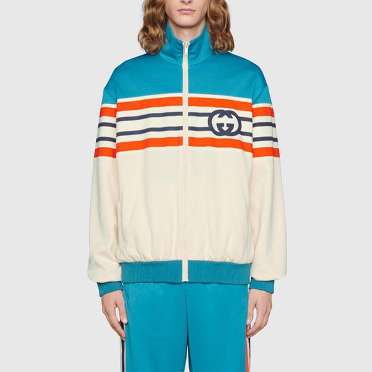 Previous Season Interlocking G Stripe Jacket 673299-XJDU1-4628