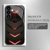 Advanced Fashion Black Glass Phone Case Suitable for Samsung Galaxy S26 S25 S24 S23 S22 S20 FE/Ultra/Plus Anti Drop Back Cover