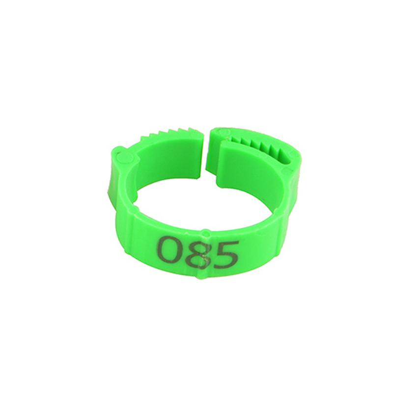 25 Pcs Chicken Foot Ring Adjustable Size Poultry Leg Digital Label Buckle Ring Plastic Chick Duck Goose Farm Equipment 6 Colors