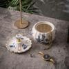 American Retro Ceramic Pumpkin Jewelry Box - Creative European Style Ornament
