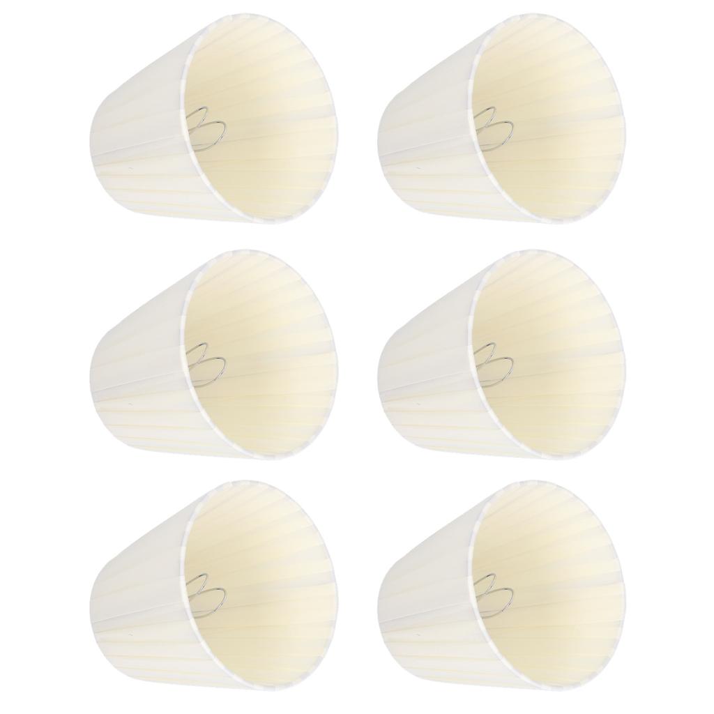 6Pcs Lamp Shade Cloth Crystal Chandelier Wall Light Modern Simple Household Supplies
