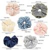 New Large-sized Fabric Hair Band and Hair AccessoryFeaturing Retro Floral and Diamond-encrusted Ponytail Hair Ties