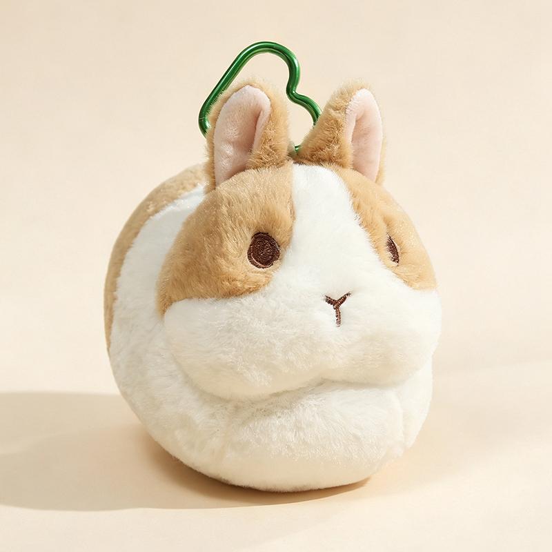 Kawaii Hase Plüschtier 3 Farben Weiß Beige Braun Und Weiß Hockender Hase Stofftier Weicher Plüsch Für Sammler Heimdeko Geschenk 16x15cm